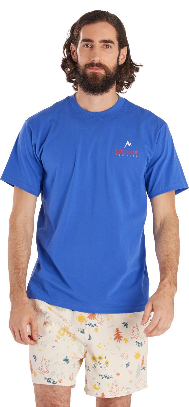 Marmot For Life Tee SS - Mens - Trail Blue 3