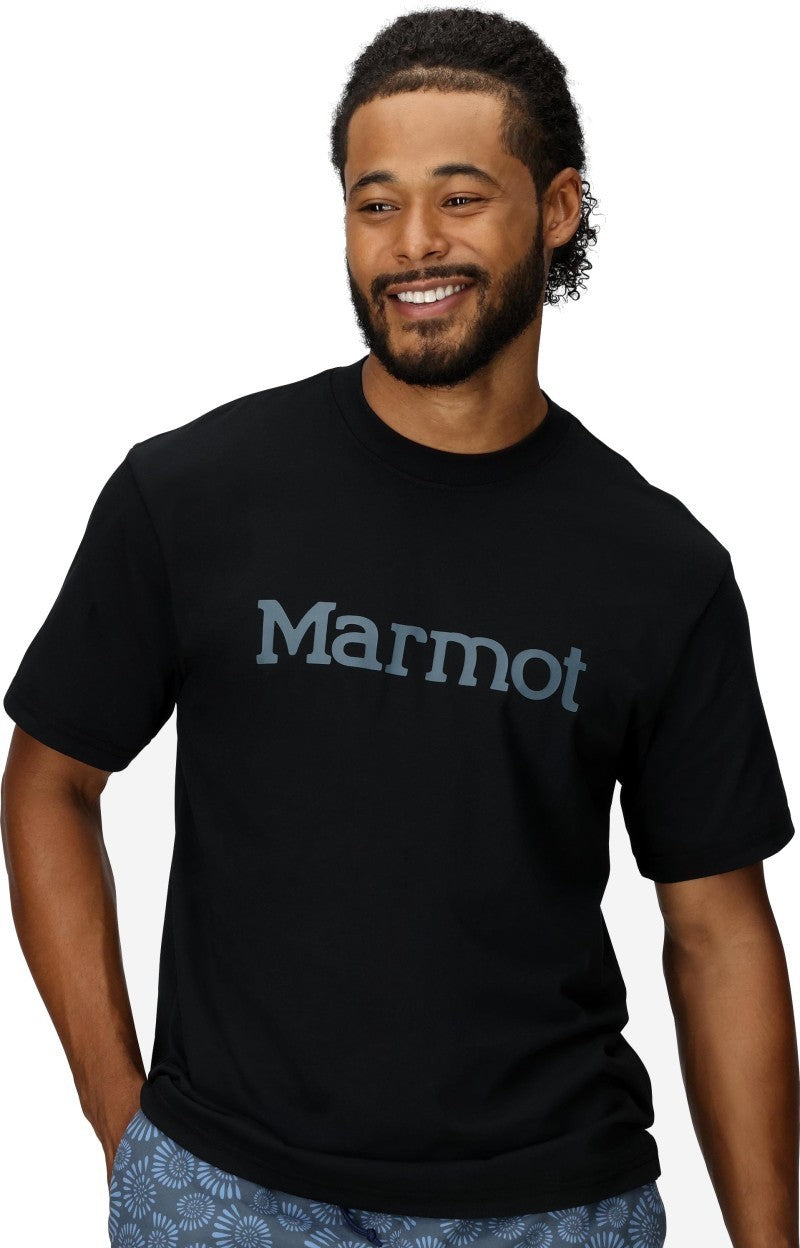 Marmot Logo SS - Mens - black 1