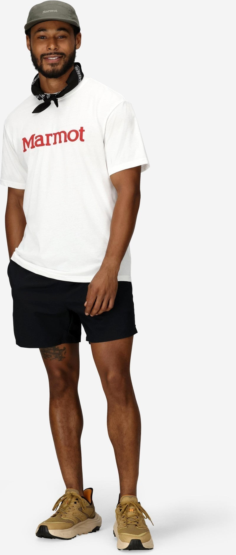 Marmot Logo SS - Mens - white 1