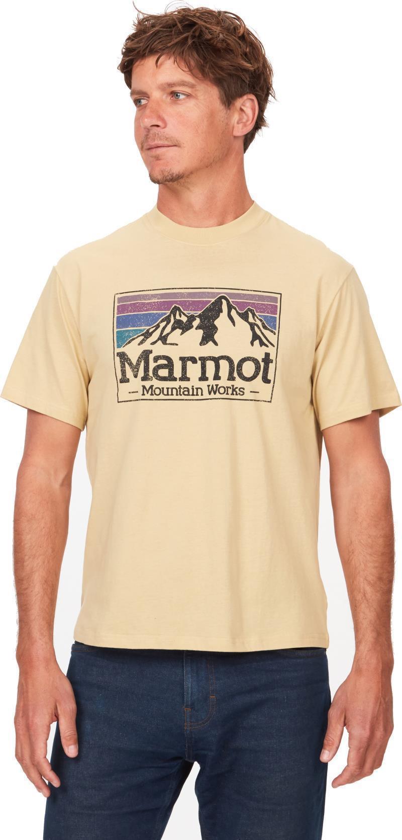 Marmot Mountain Works Gradient Tee SS - Mens - Light Oak 1