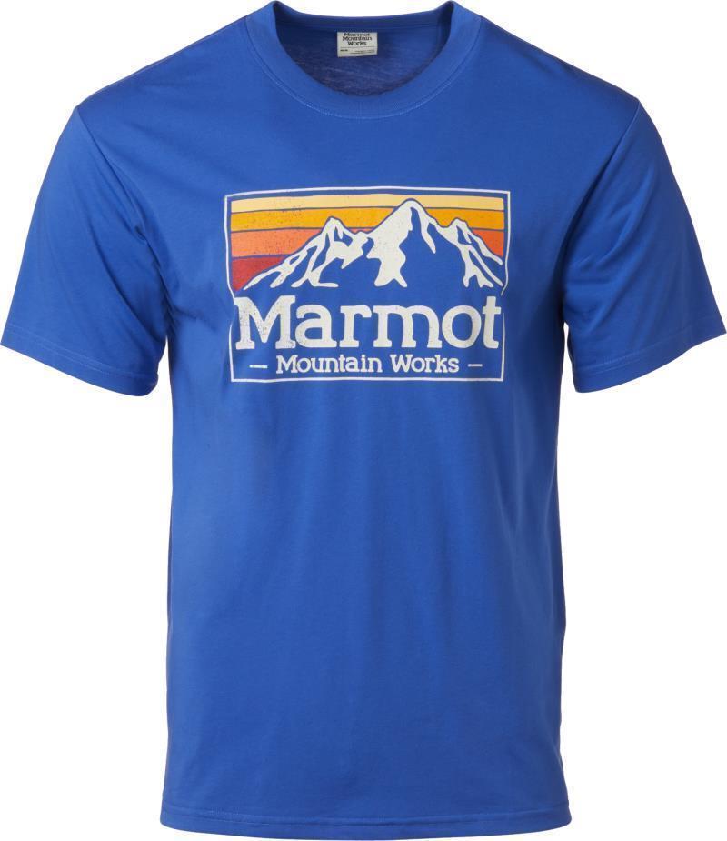 Marmot Mountain Works Gradient Tee SS - Mens - Trail Blue 1