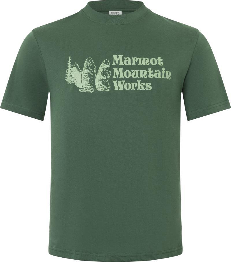 Marmot Mountain Works Tee SS - Mens - juniper green 1