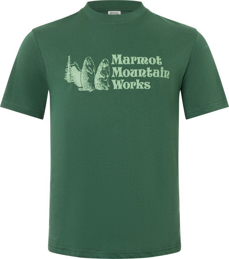 Marmot Mountain Works Tee SS - Mens - juniper green 1