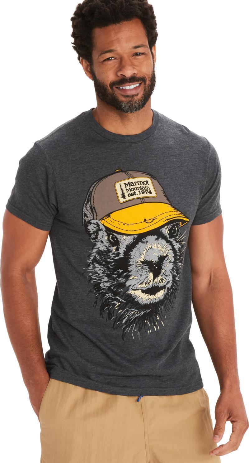 Marmot Trucker Tee SS - Mens - Charcoal Heather 1