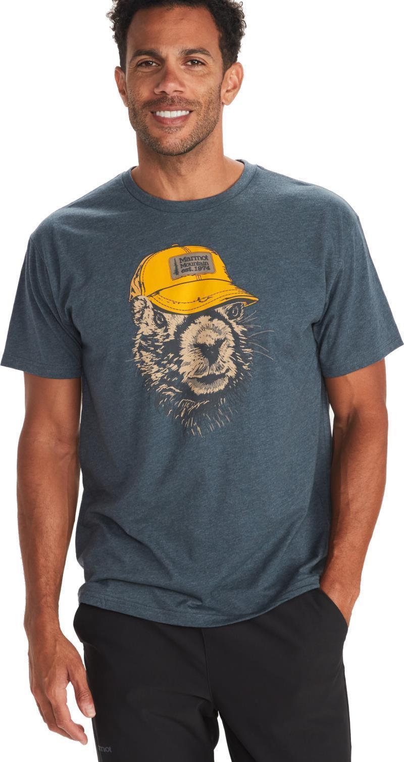 Marmot Trucker Tee SS - Mens - Navy Heather 1