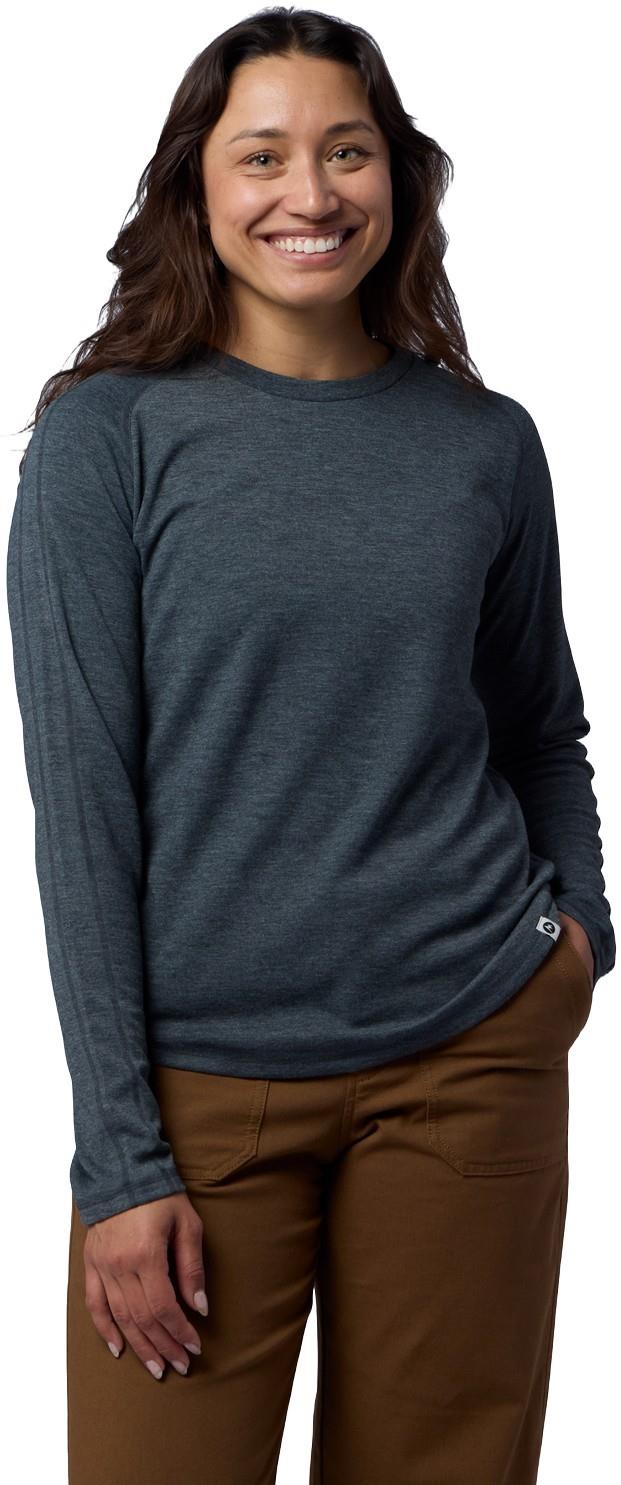 Mayacama LS Crew - Womens - charcoal heather 1