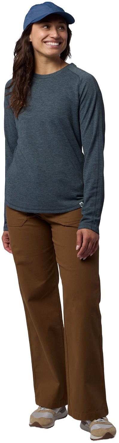 Mayacama LS Crew - Womens - charcoal heather 1