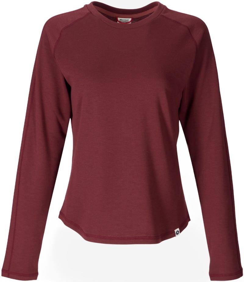 Mayacama LS Crew - Womens - soft oxblood 1