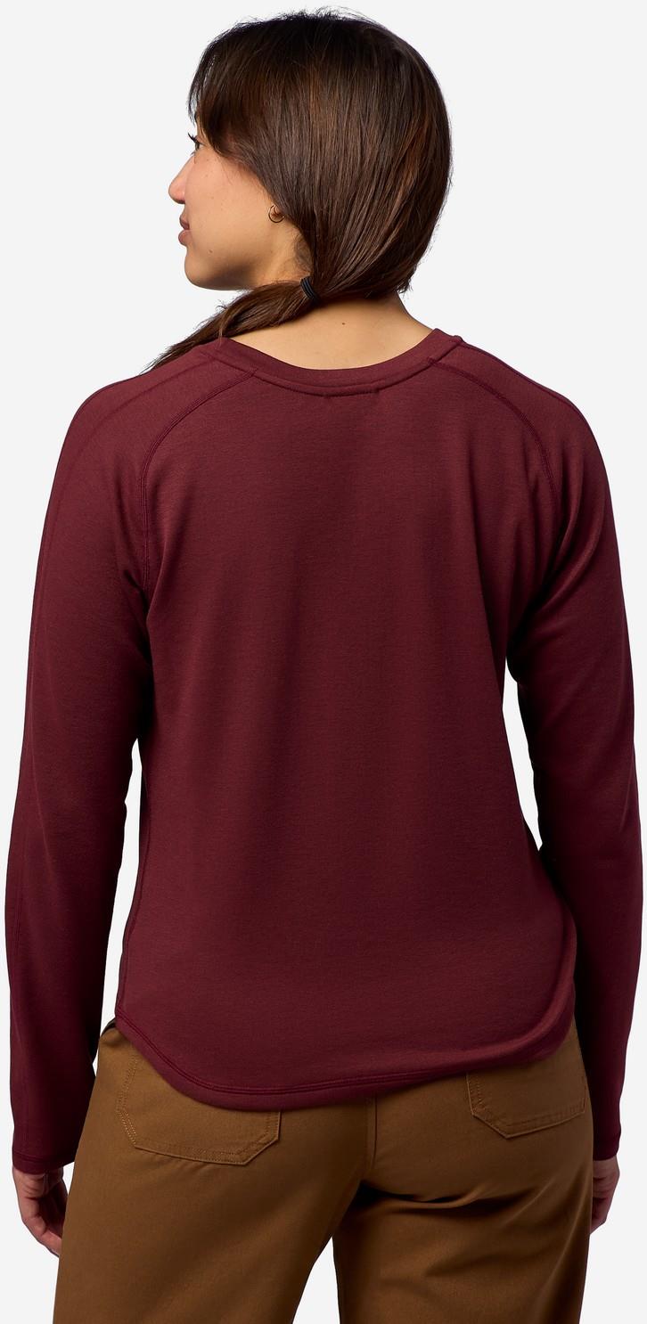 Mayacama LS Crew - Womens - soft oxblood 1
