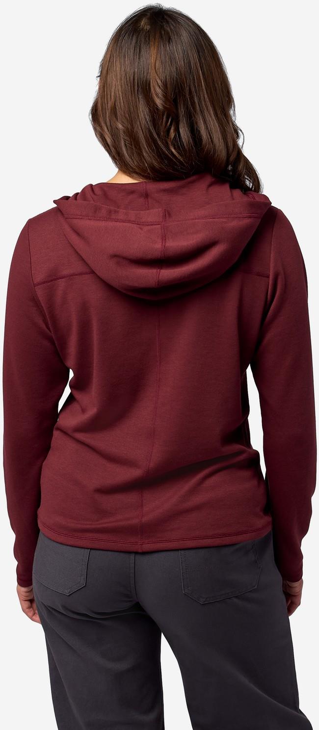 Mayacama LS Henley - Womens - soft oxblood 1