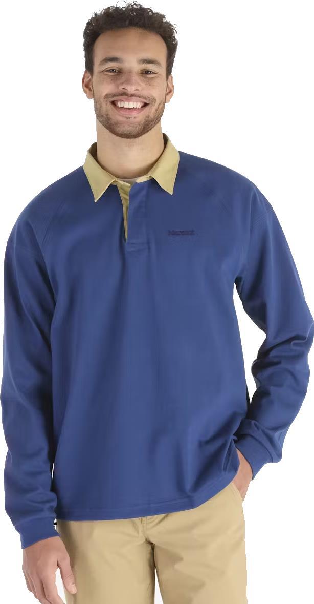 Mountain Works Rugby Pullover - Mens - Twilight Blue / Light Oak 1