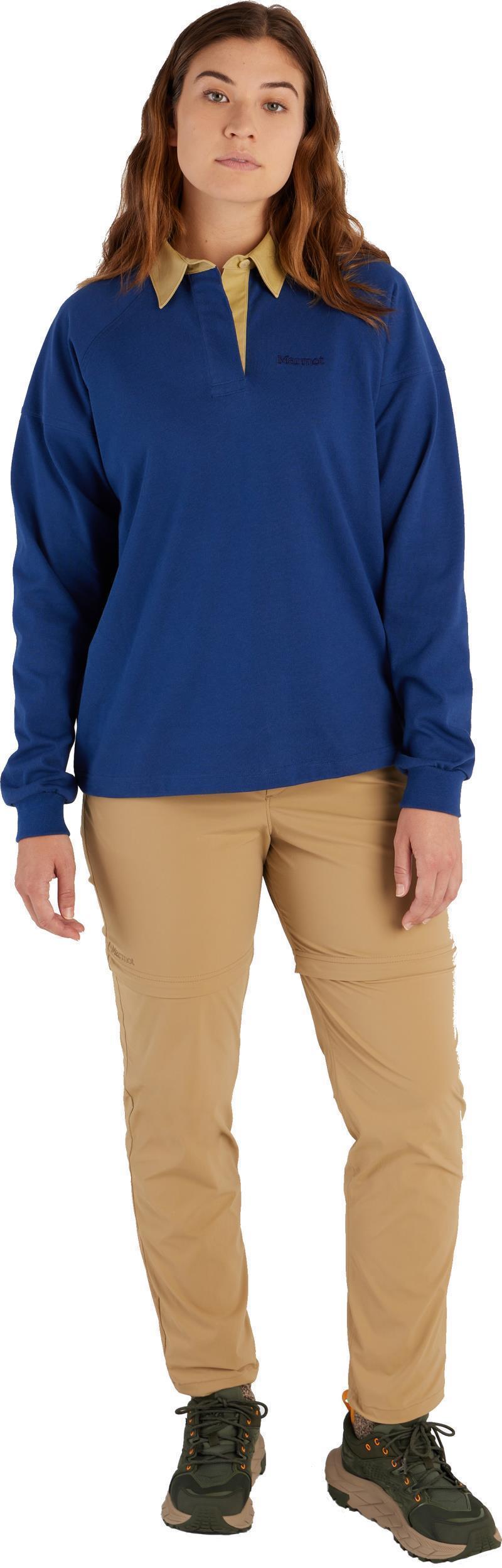Mountain Works Rugby Pullover - Womens - Twilight Blue / Light Oak 3