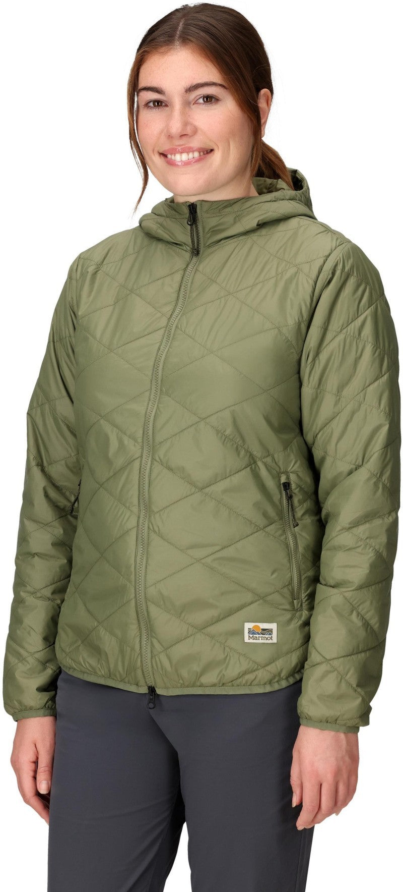 Onward Insulated Hoody - Womens - olive grove 1
