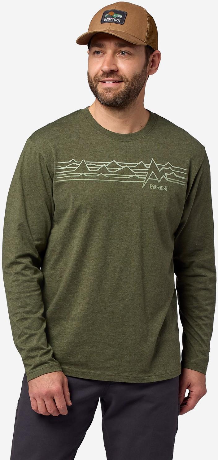 Open Range LS Tee - Mens - surplus green heather 1