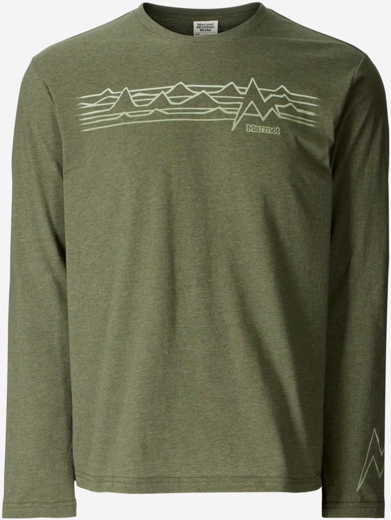 Open Range LS Tee - Mens - surplus green heather 1