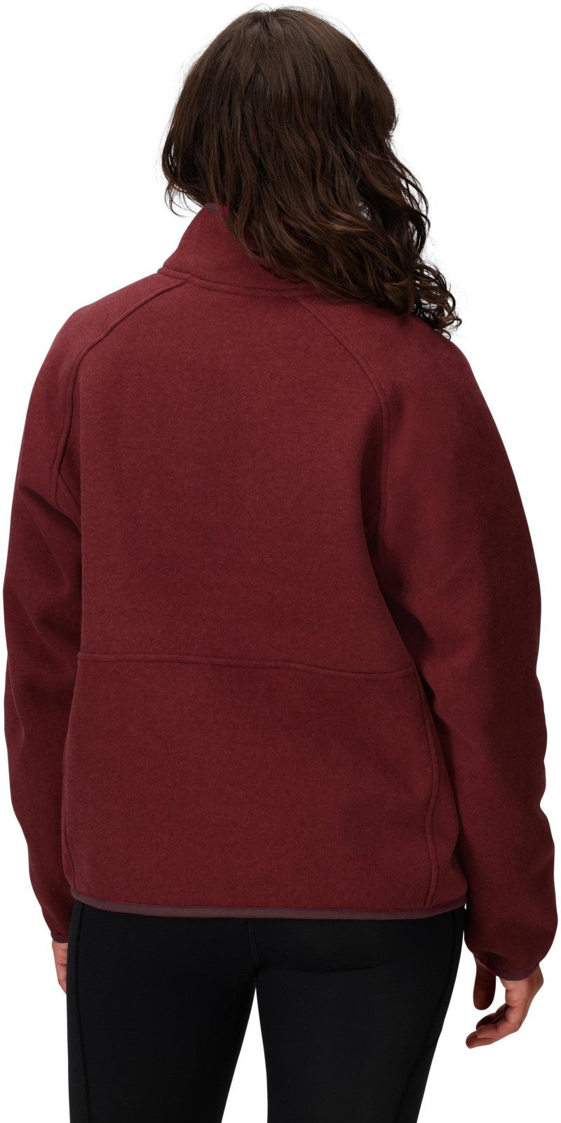 Peak Cozy 1/2 Snap Pullover - Womens - acai berry heather 1