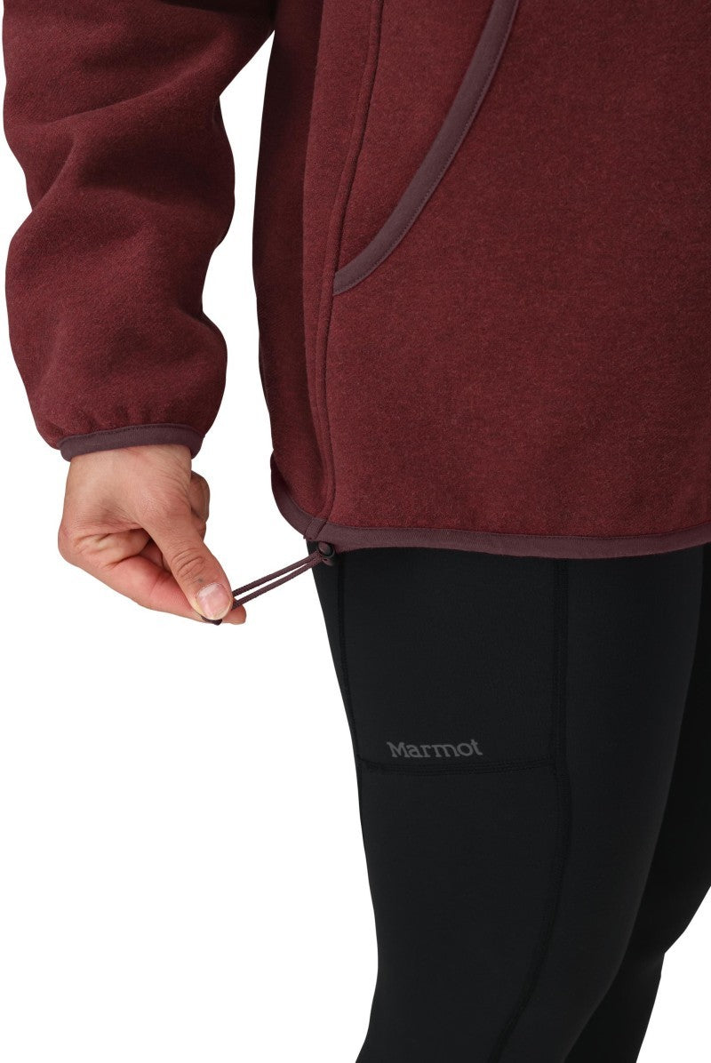 Peak Cozy 1/2 Snap Pullover - Womens - acai berry heather 1