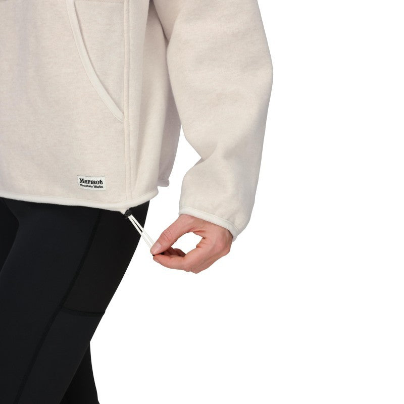 Peak Cozy 1/2 Snap Pullover - Womens - pearl heather 1
