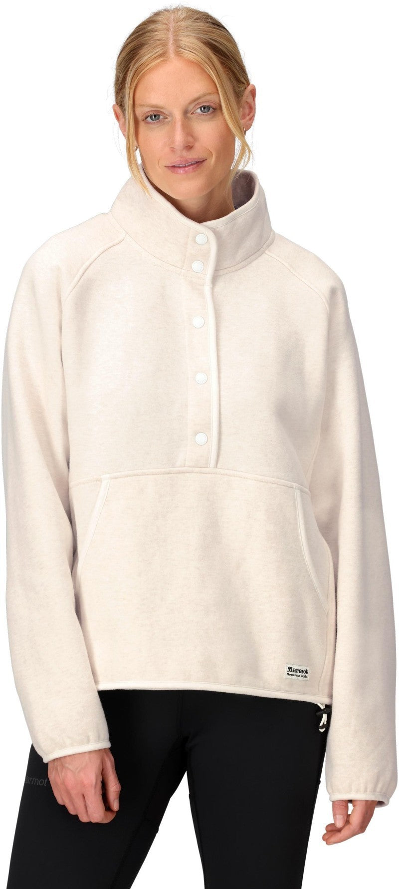 Peak Cozy 1/2 Snap Pullover - Womens - pearl heather 1