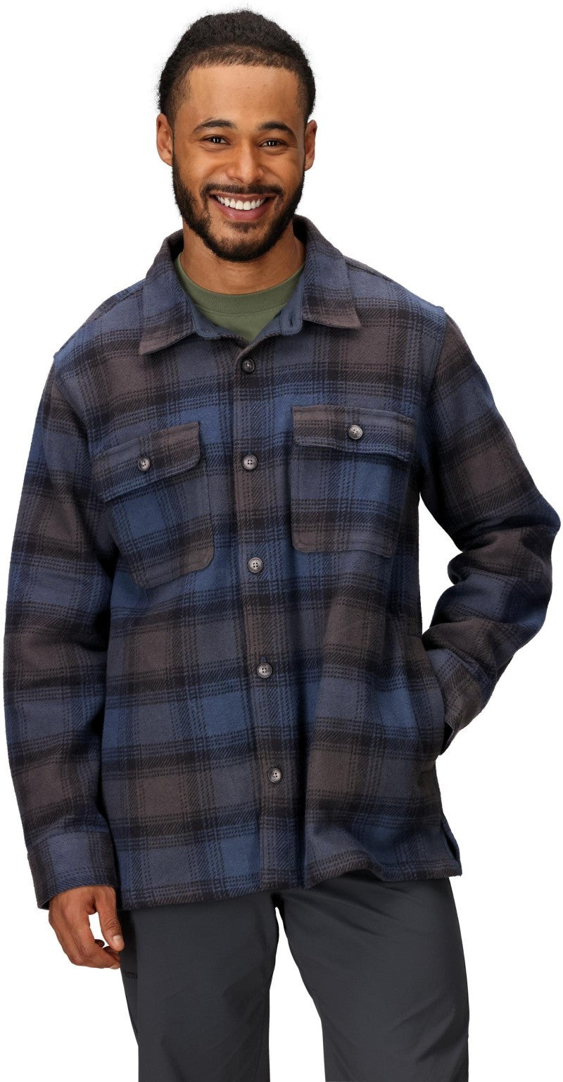 Pinecrest Heavyweight Flannel Overshirt - Mens - thunderhead 1