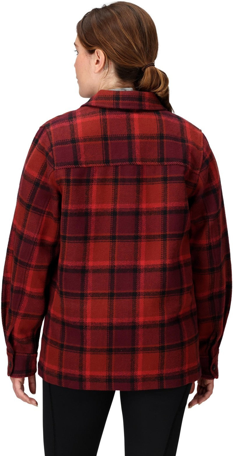 Pinecrest Heavyweight Flannel Overshirt - Womens - pecan 1