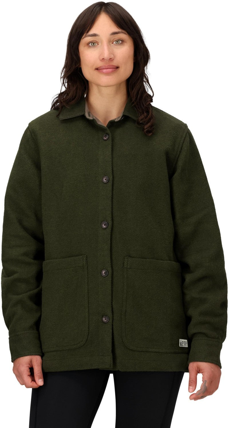 Pinecrest Heavyweight Flannel Overshirt - Womens - rosin green 1