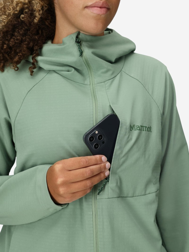 Pinnacle DriClme Hoody - Womens - agate green 1