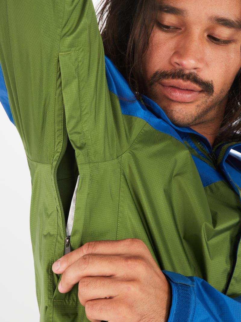 PreCip Eco Jacket - Mens - Foliage / Dark Azure 5
