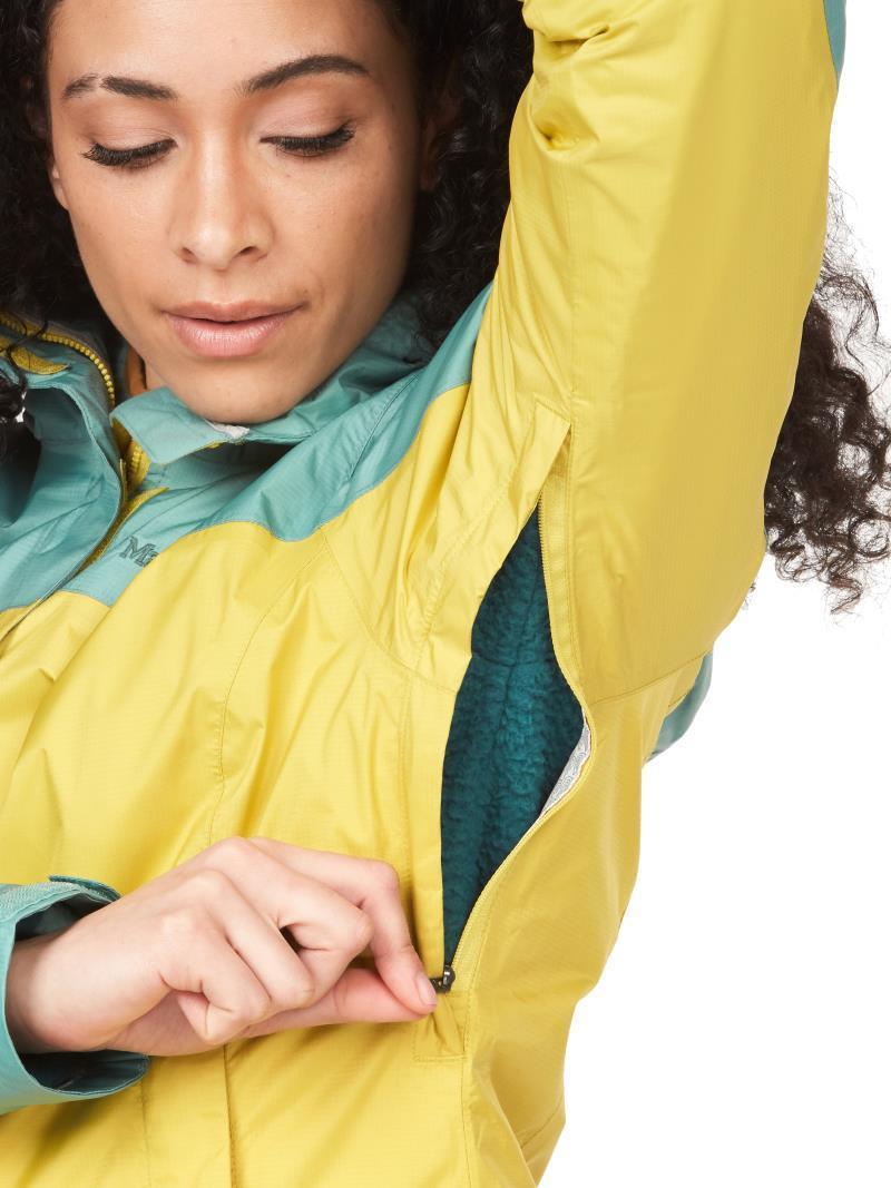 PreCip Eco Jacket - Womens - limelight / blue agave 1