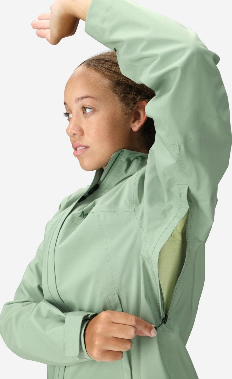 PreCip Eco Pro Jacket - Womens - agate green 1