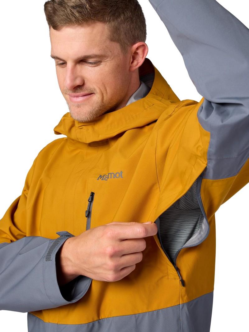 PreCip Evo Pro Jacket - Mens - honey glaze / steel onyx 1