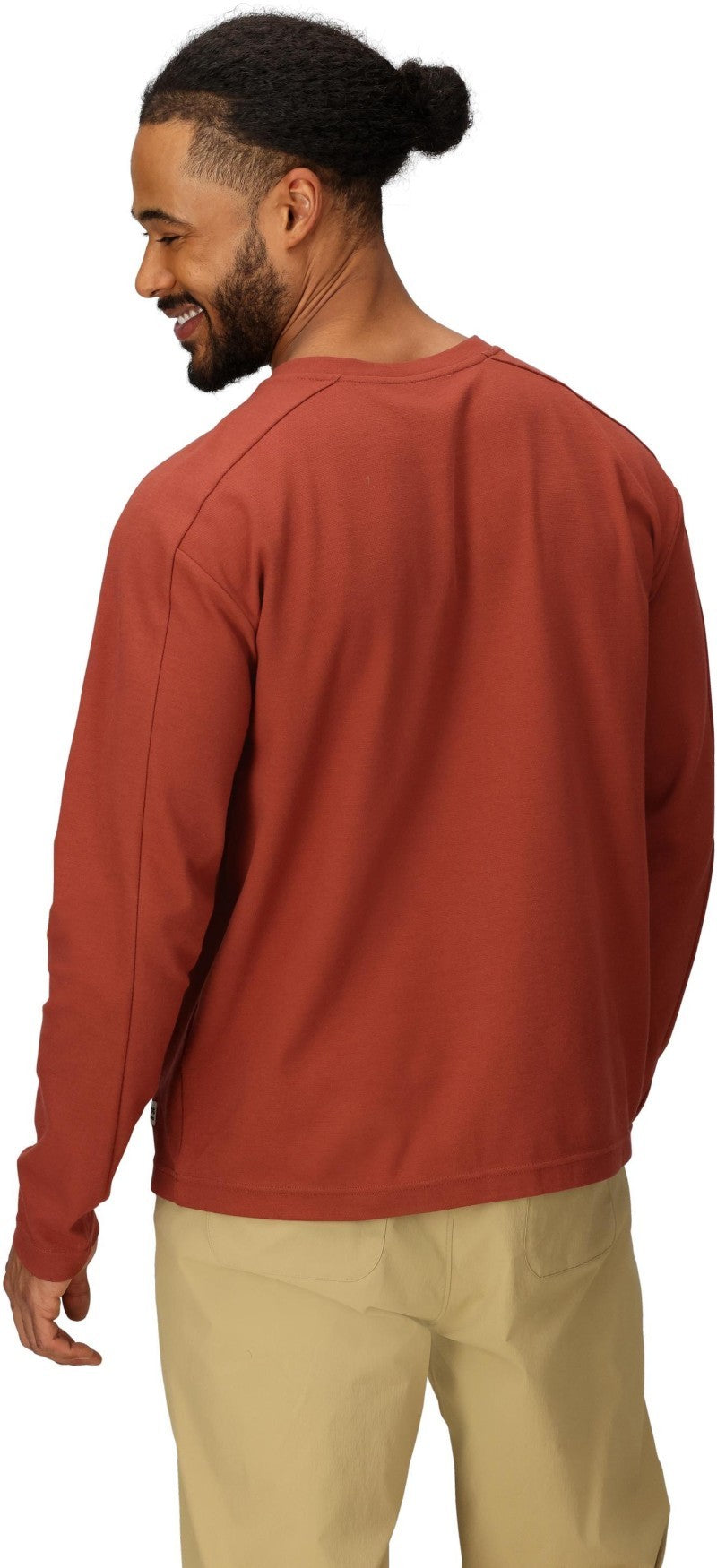 Redwood Henley LS - Mens - pecan 1