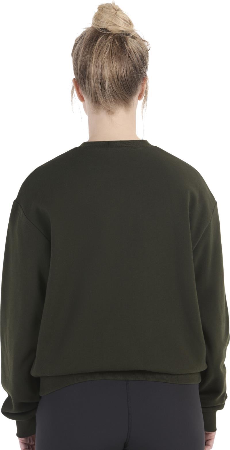 Retro Mountain Boxy Crew Sweatshirt - Womens - rosin green 1