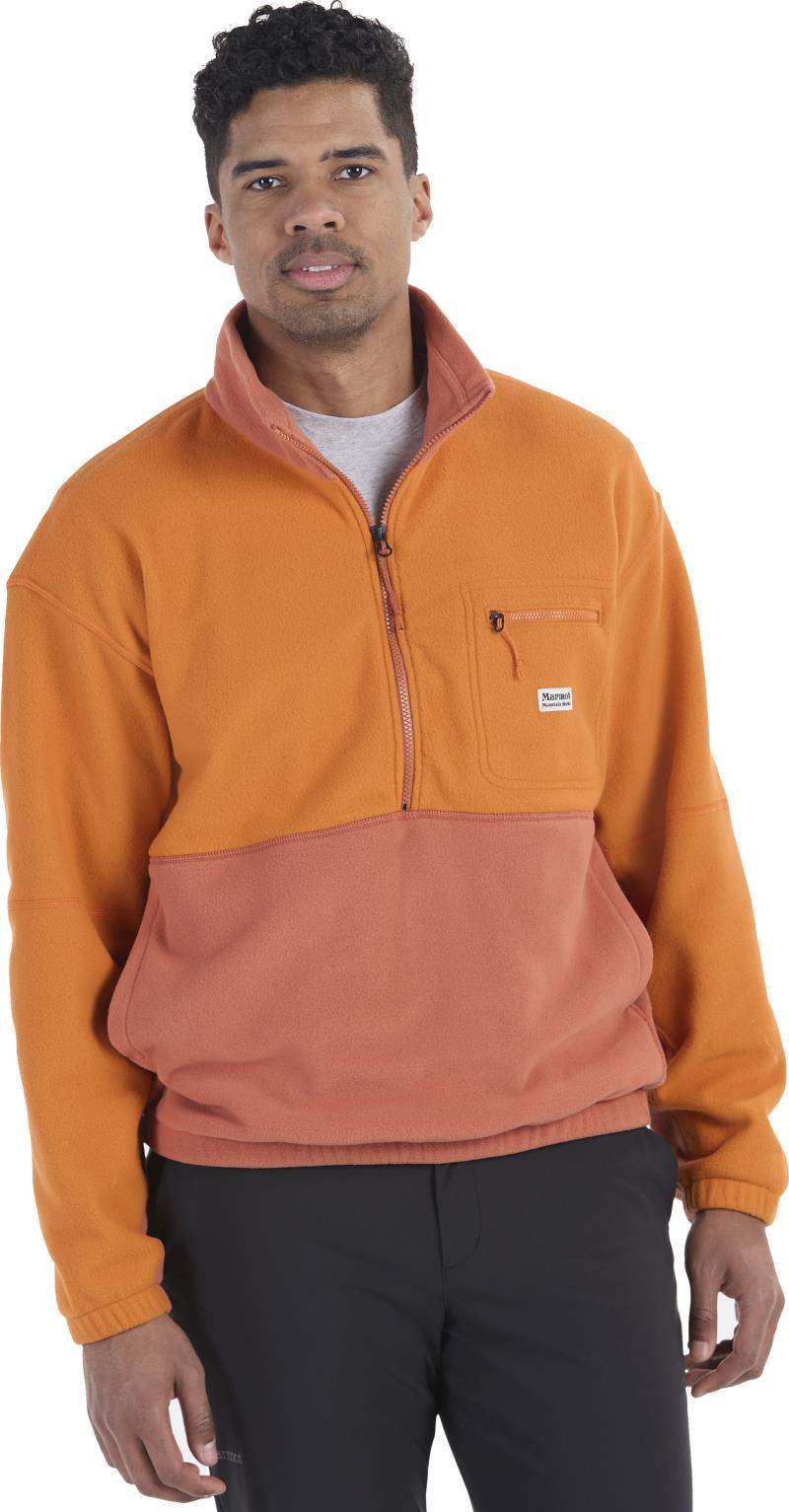 Retro Rocklin 1/2 Zip - Mens - Tangelo / Auburn 1