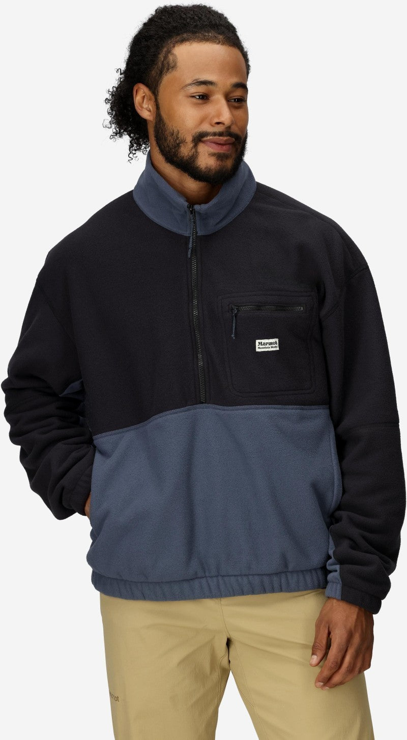 Retro Rocklin 1/2 Zip - Mens - black / thunderhead 1