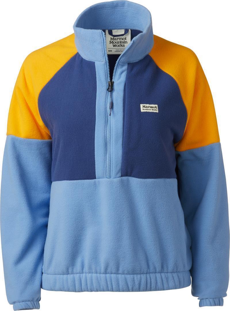 Retro Rocklin 1/2 Zip - Womens - Blue Bonnet / Twilight Blue / Golden Sun 1