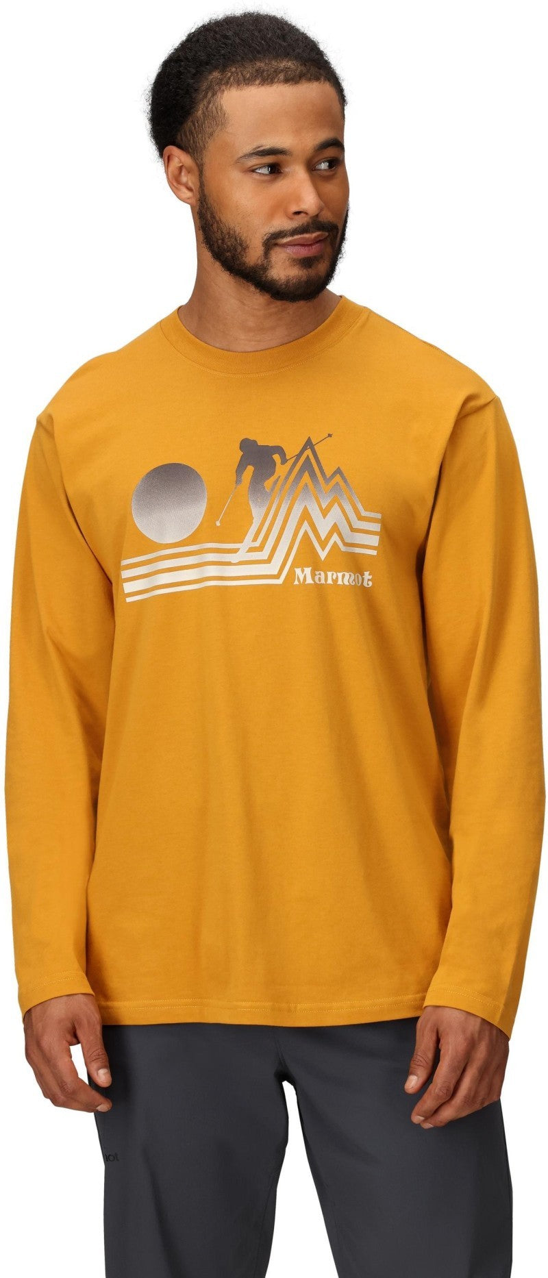 Retro Skiier Tee LS - Mens - honey glaze 1