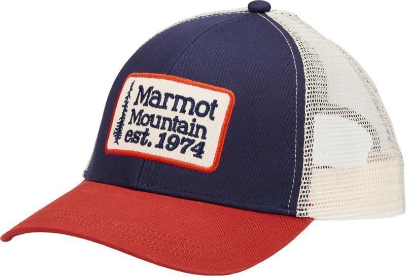 Retro Trucker Hat - arctic navy / picante 1