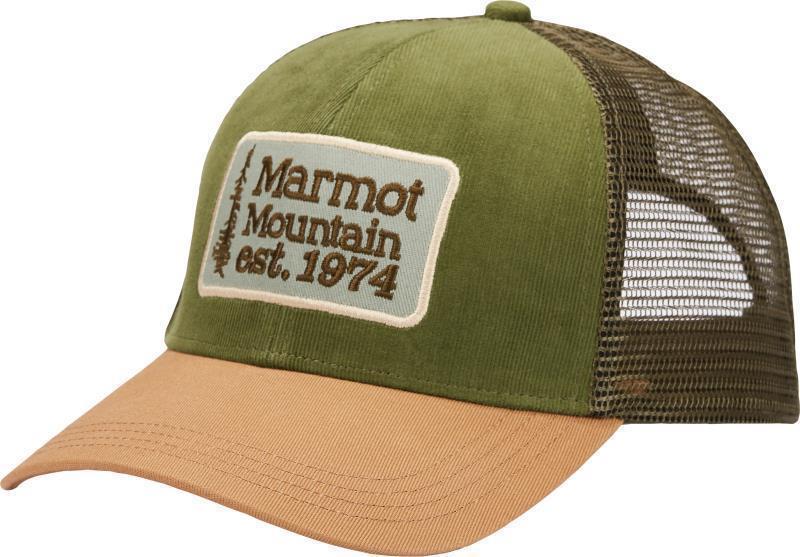 Retro Trucker Hat - nori corduroy / scotch 1