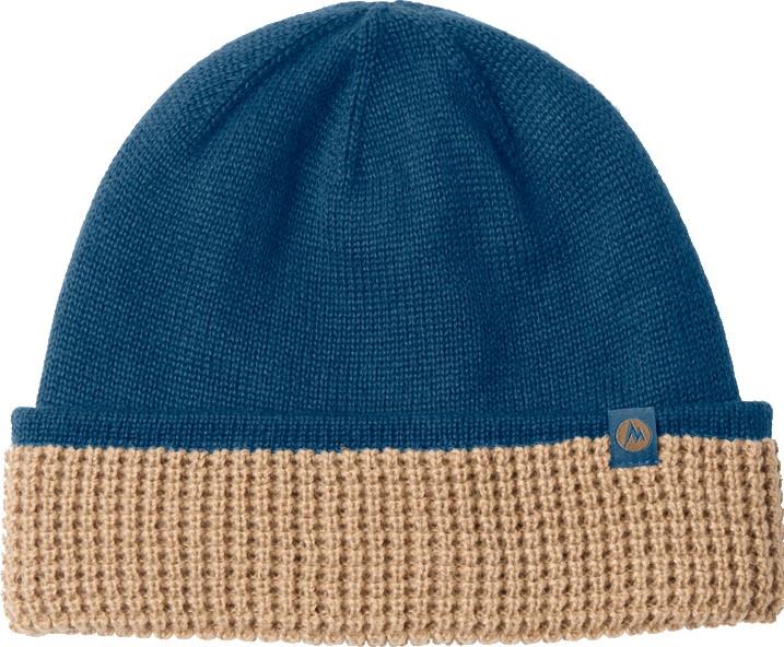 Reversible Waffle Beanie - thunderhead / rustic khaki 1