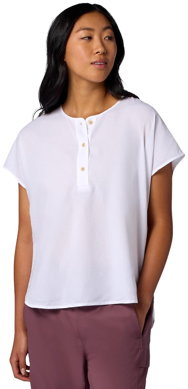 Rhea Henley SS - Womens - white 1