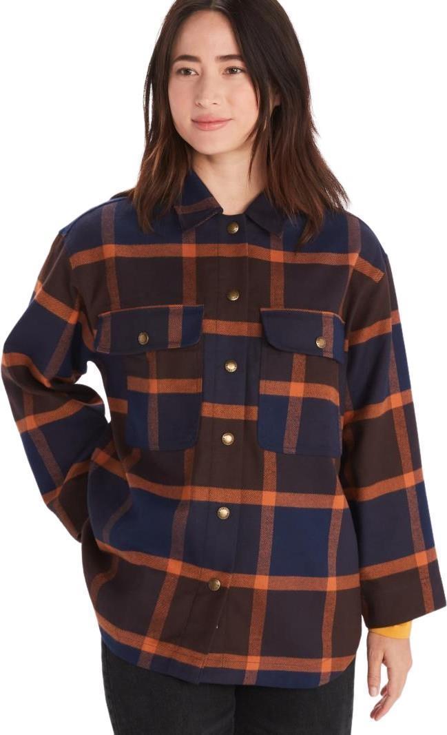 Ridgefield Heavyweight Flannel Overshirt LS - Womens - Arctic Navy 1