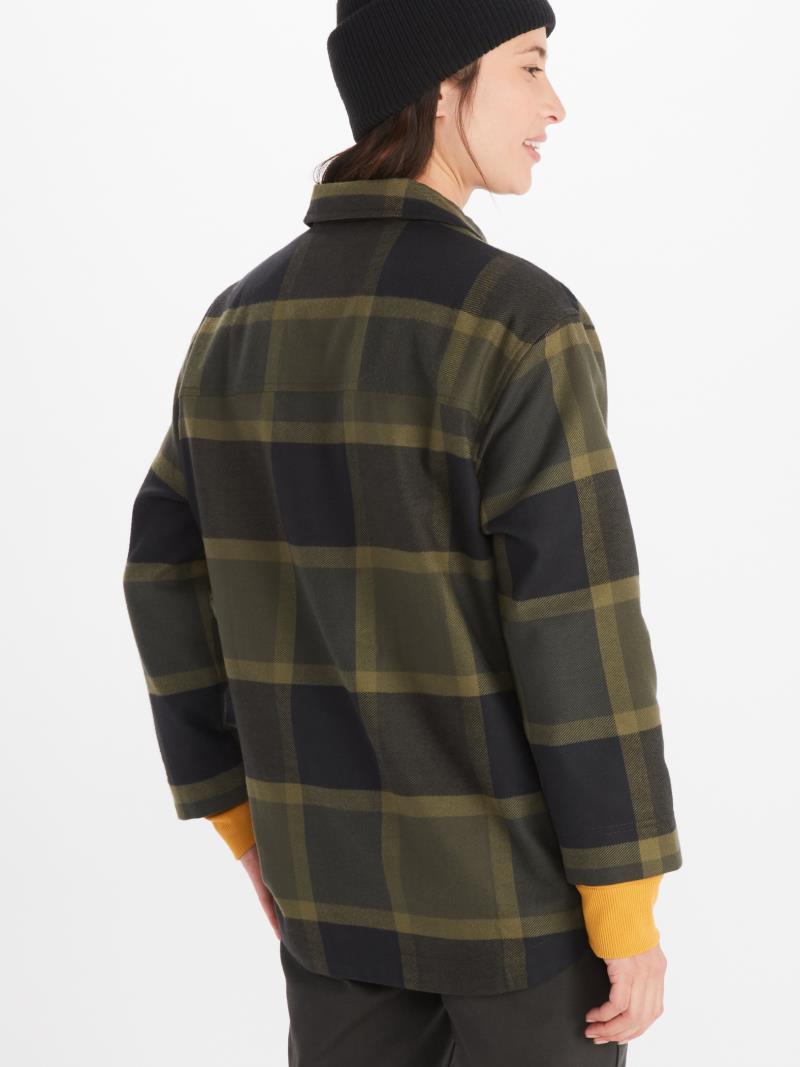 Ridgefield Heavyweight Flannel Overshirt LS - Womens - Nori 2