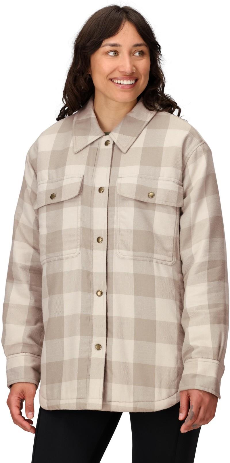 Ridgefield Sherpa Flannel Jacket - Womens - birch bark 1