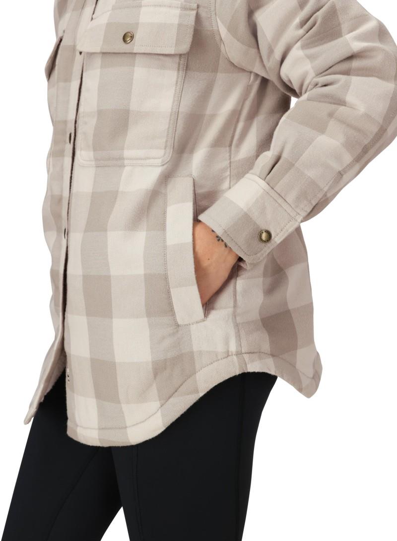 Ridgefield Sherpa Flannel Jacket - Womens - birch bark 1