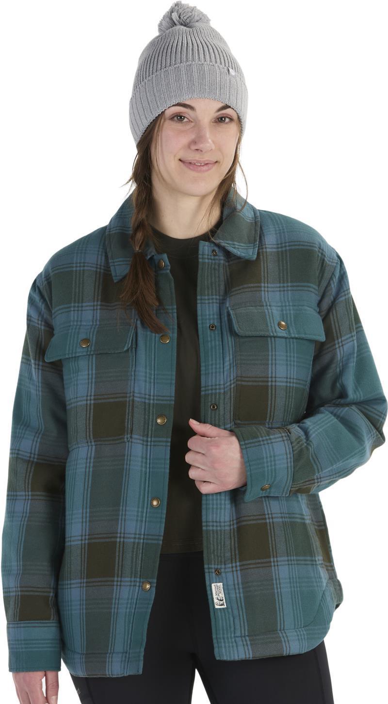Ridgefield Sherpa Flannel Jacket - Womens - dark jungle 1