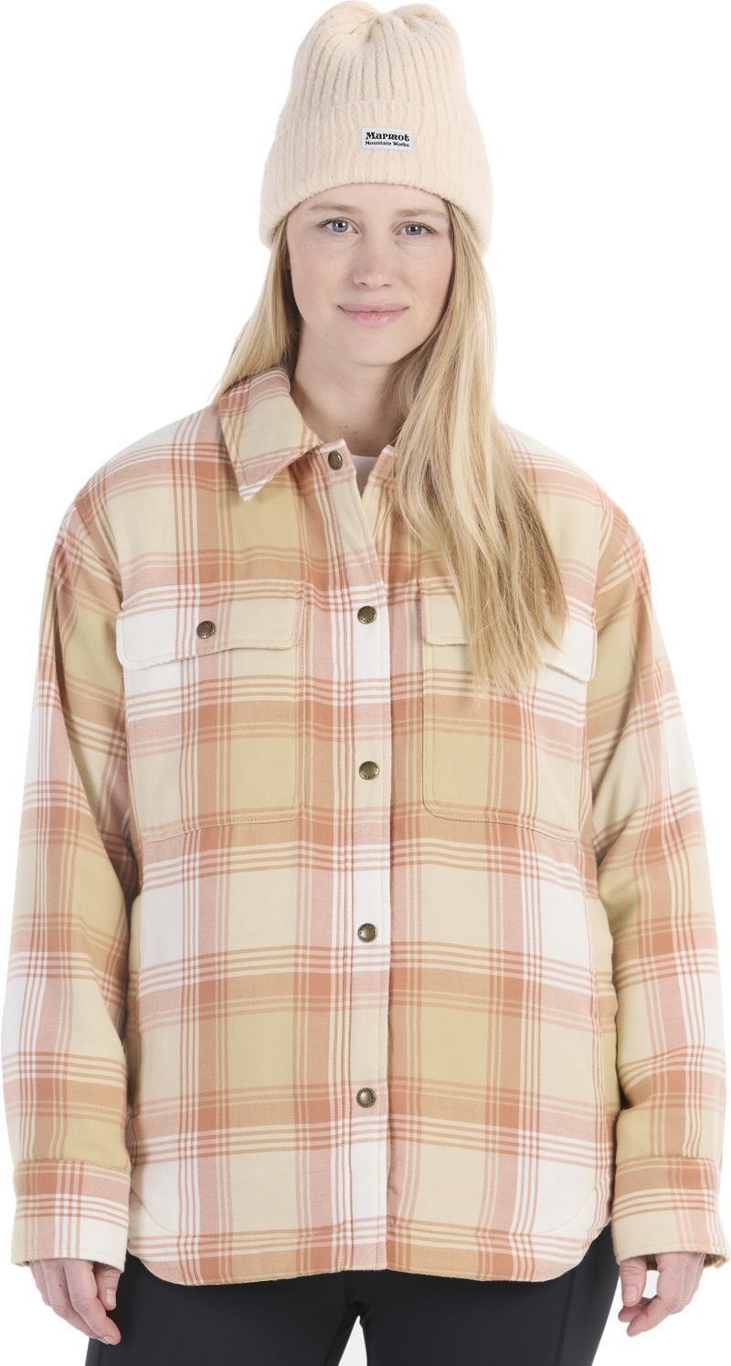 Ridgefield Sherpa Flannel Jacket - Womens - light oak / papyrus 1