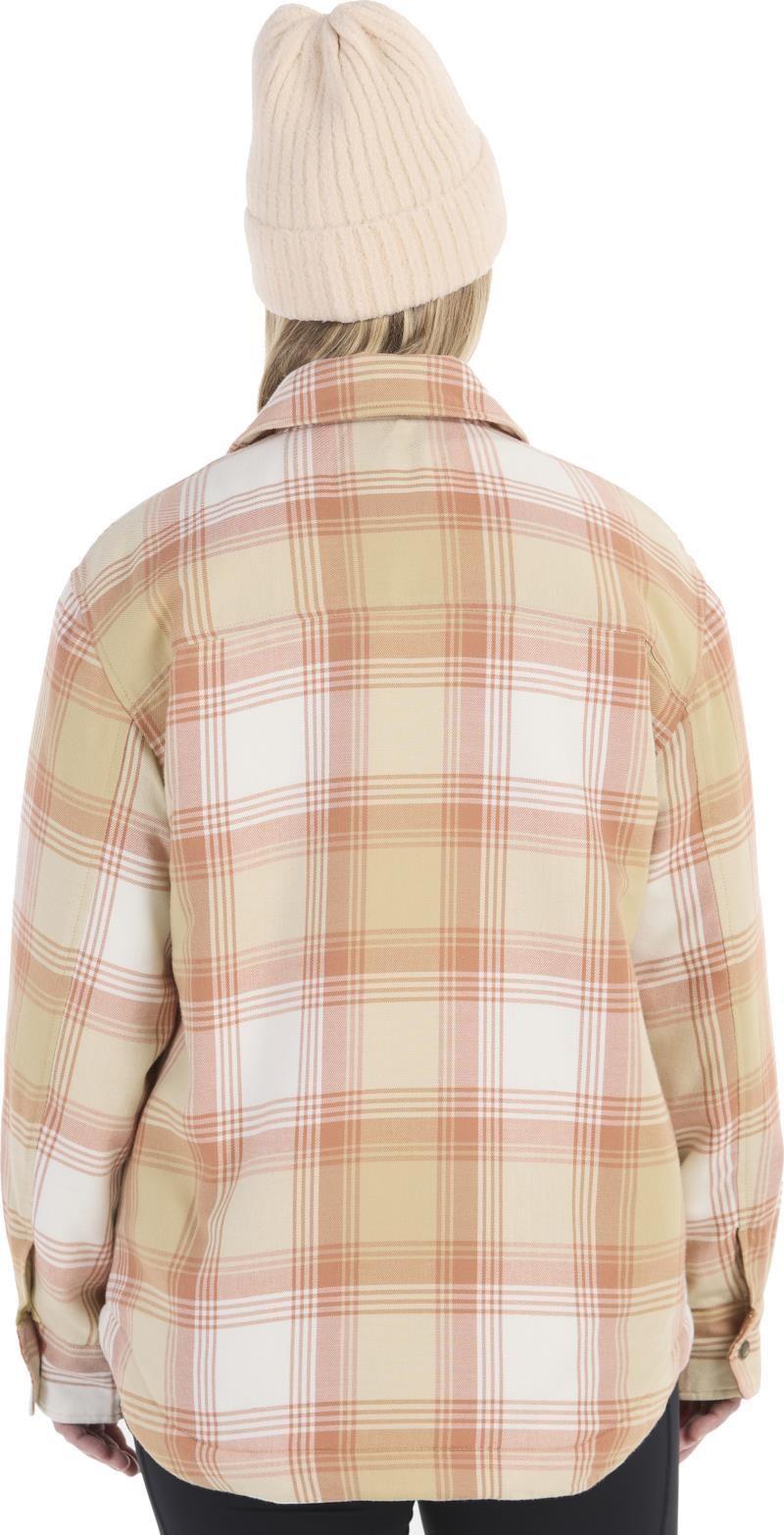 Ridgefield Sherpa Flannel Jacket - Womens - light oak / papyrus 1