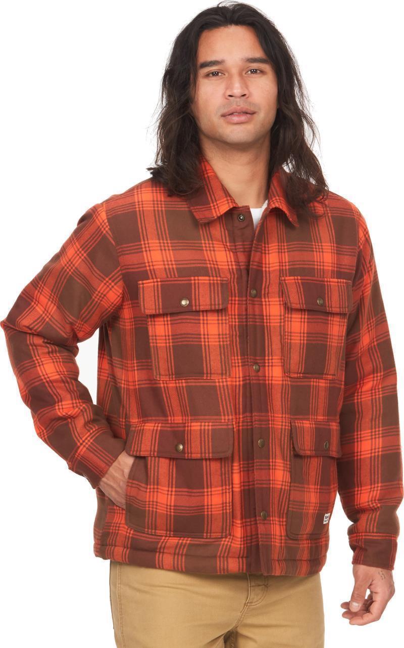 Ridgefield Sherpa Flannel Shirt Jacket - Mens - Chocolate 1