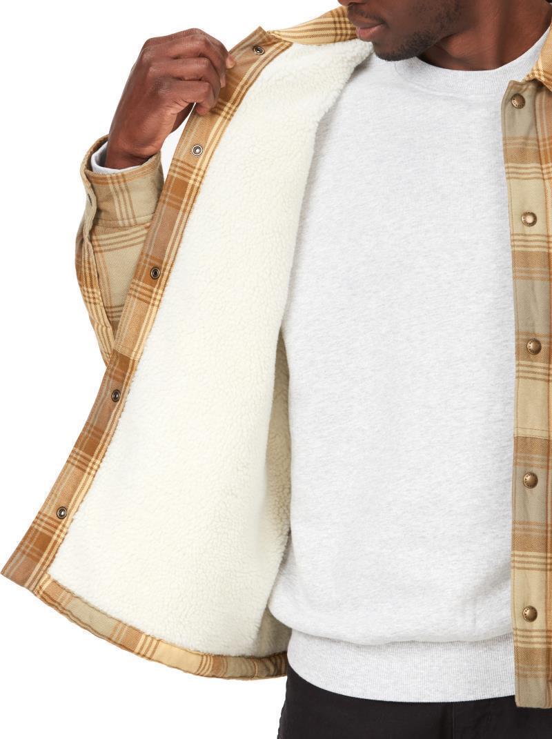 Ridgefield Sherpa Flannel Shirt Jacket - Mens - Light Oak 3